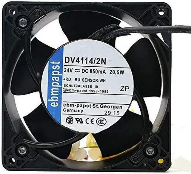 Main image of for 24V 120mm ebmpapst DV4114/2N 12038 20.5W 850mA 6100RPM 60DB 3-Wire Cooling Fan