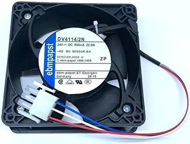 Alt view image 2 of 5 - for 24V 120mm ebmpapst DV4114/2N 12038 20.5W 850mA 6100RPM 60DB 3-Wire Cooling Fan
