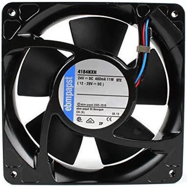 Main image of 4184NXH ebmpapst 24V 120mm Fan - 460mA 11W 12038 2-pin Cooling Fan