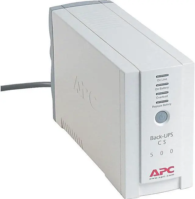 Alt view image 2 of 3 - APWBK500 - Apc Back-UPS CS Battery Backup System Six-Outlet 500 Volt-Amps