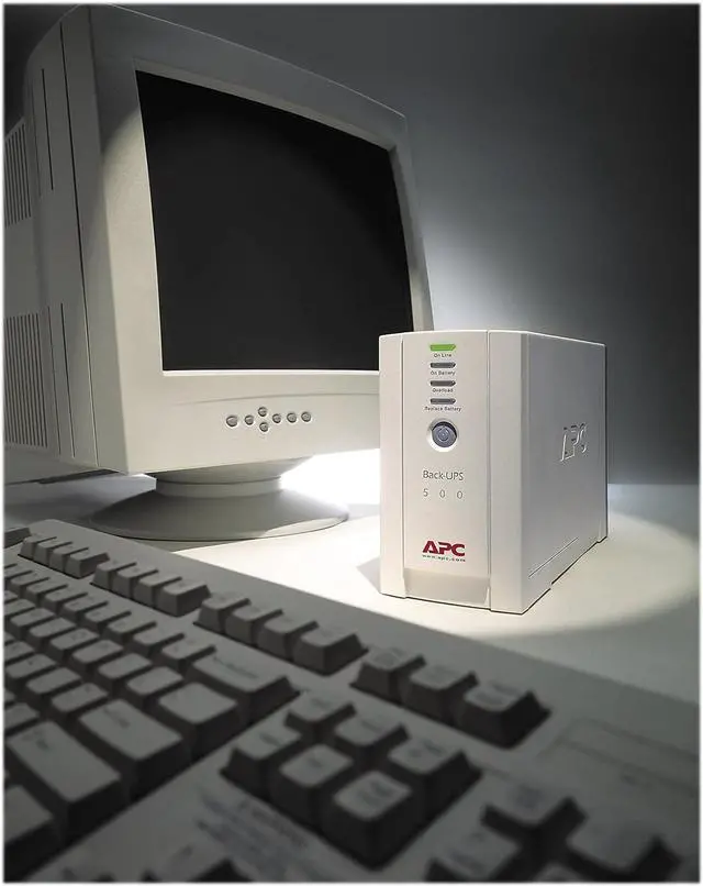 Alt view image 3 of 3 - APWBK500 - Apc Back-UPS CS Battery Backup System Six-Outlet 500 Volt-Amps
