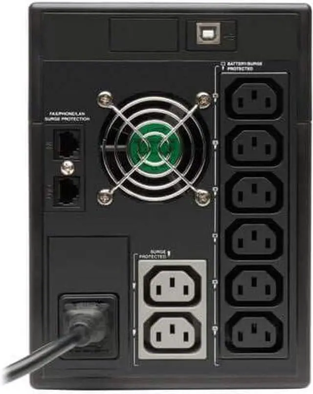 Alt view image 3 of 7 - Tripp Lite Smart UPS LCD 1500VA Tower Line-Interactive 230V, 900W, 8 C13 Outlets, 2-Year Warranty (SMX1500LCDT)