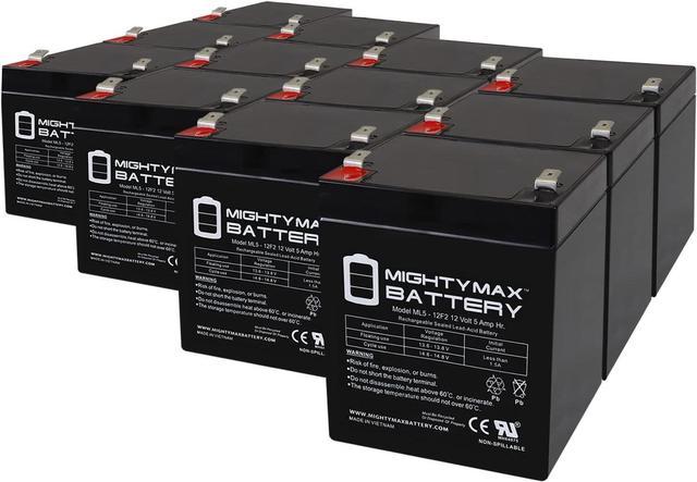 MIGHTY MAX BATTERY 12V 5AH SLA Battery Replacement for Black