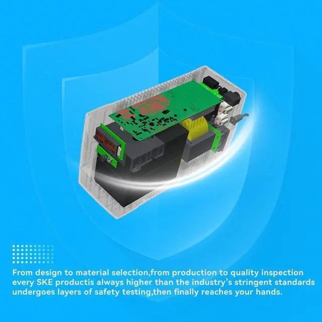 Alt view image 4 of 7 - Ups Battery Backup and Surge Protector,Computer Uninterruptible Power Supply Units,Battery Backup Intelligent LCD,SKE Back UPS,Uninterruptible Power Supply,Battery Backup for Computer 1250VA/720W