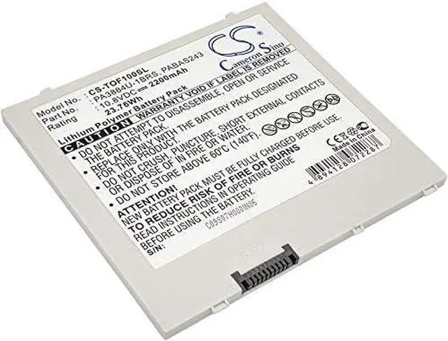 Main image of Estry 2200mAh Battery Replacement for Thrive AT105-T016 AT100 AT100-002 AT100-001 AT105-T1016G WT310/C Follo 100 AT100-100 10 Thrive AT100 WT310 PA3884U PA3884U-1BRS PABA243 PABAS243