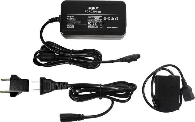 Main image of HQRP AC Power Adapter Kit Compatible with Nikon D3100 D3200 D3300 D3400 D3500 D5100 D5200 D5300 D5500 Coolpix P7000 P7100 P7700 Digital Camera, EP-5A, EN-EL14