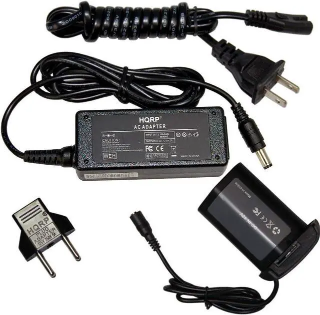 Main image of HQRP AC Power Adapter Kit Compatible with Canon ACK-E4 ACKE4 EOS-1D Mark III, EOS-1Ds Mark III, EOS-1D X, EOS-1D C, EOS-1D Mark IV Digital Camera, DR-E4 LP-E4 NP-E3, 1DX Mark II + Euro Plug Adapter