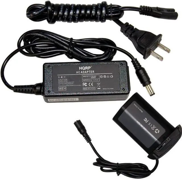 Alt view image 2 of 7 - HQRP AC Power Adapter Kit Compatible with Canon ACK-E4 ACKE4 EOS-1D Mark III, EOS-1Ds Mark III, EOS-1D X, EOS-1D C, EOS-1D Mark IV Digital Camera, DR-E4 LP-E4 NP-E3, 1DX Mark II + Euro Plug Adapter