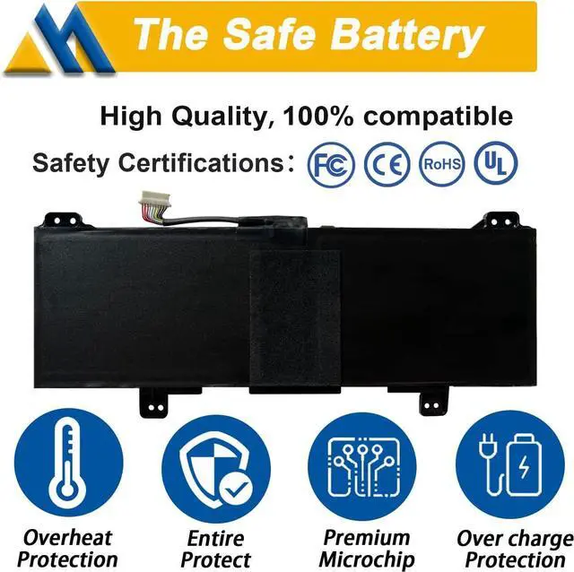 Alt view image 3 of 6 - Mobik GB02XL Laptop Battery Replacement for HP Chromebook 14-DB0051CL X360 11 G2 EE Chromebook 11A G5 G6 G8 EE Series Notebook HSTNN-UB7M HSTNN-DB7X L42550-271 L42550-541 L42583-005 917725-855 47.3Wh