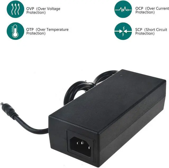 Alt view image 2 of 5 - SLLEA 4-Pin AC/DC Adapter for Auria EQ276W 27" WQHD KoreaIPS LED Monitor 2560x1440 Ac Adapter Charger