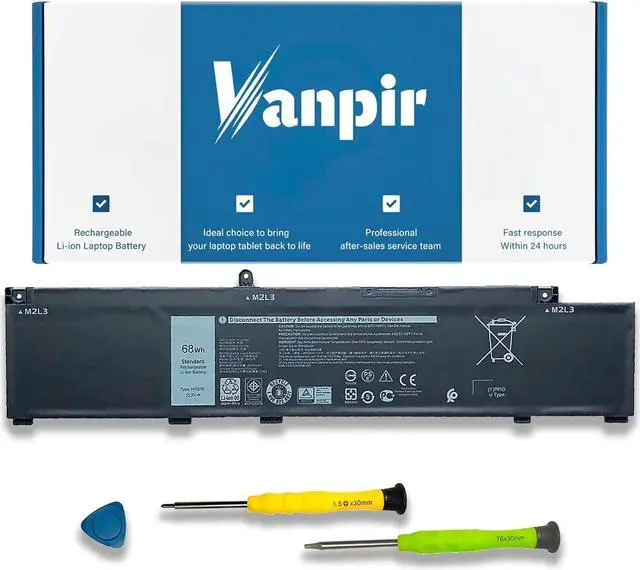 Main image of VANPIR MV07R Laptop Battery Replacement for Dell G3 15 3500 3590 G5 5500 5505 SE Series Notebook 0JJRRD 266J9 15.2V 68Wh 4250mAh