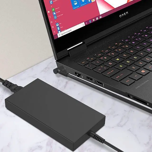 Alt view image 5 of 6 - 200W AC Adapter Laptop Charger Compatible with HP OMEN Pavilion Gaming 15 17 Envy 15 2020 TPN-DA10 L00818-850 TPN-LA21 L73385-001 ADP-200HB B OMEN 15 15t 17 17t Power Supply Cord