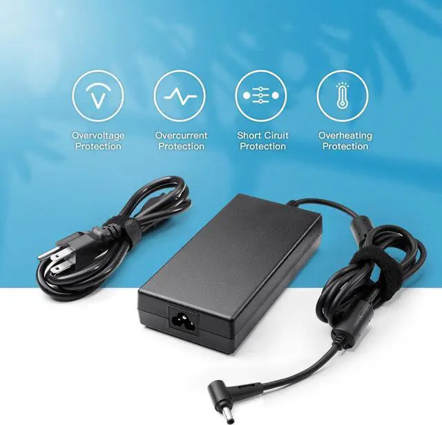 Alt view image 5 of 6 - Laptop Charger for 180W MSI Katana Charger, Katana GF66 GF76 Pulse GL66 GL76 WF66 WF76 GV15 Thin A17-180P4B A18-150P1A 957-15621P-104 Power Supply Adapter Cord