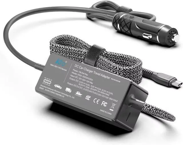 Main image of KFD PD118W 100W 90W USB-C Laptop Car Charger DC Adapter Power Supply for DJI Mavic MacBook Pro Air M4 LG Gram Razer MSI Dell HP Lenovo Acer Samsung Asus Rog Ally Surface Laptop Tablet Phone Speaker