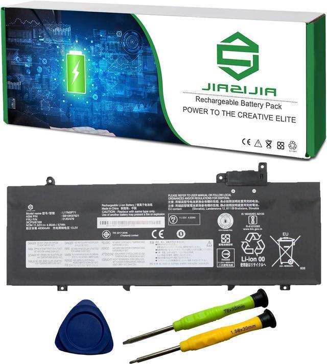 Main image of JIAZIJIA 01AV479 L17M3P71 SB10K97621 Laptop Battery Replacement for Lenovo ThinkPad T480s Series Notebook 01AV478 L17L3P71 SB10K97620 01AV480 L17M3P72 SB10K97622 11.52V 57Wh 4950mAh