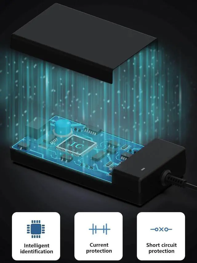 Alt view image 4 of 7 - 180W 19.5V 9.23A Charger AC Adapter for Acer Nitro 5 7 Acer Predator Helios 300 PH317-53-77YL PH317-54-70Z5 Acer Predator Triton 300 PT315-52-73WT PT315-52-7337 Laptop Power Adapter (5.5mm*1.7mm)