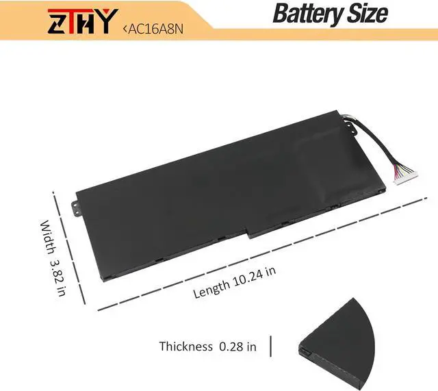 Alt view image 7 of 7 - ZTHY 69Wh AC16A8N Battery Replacement for Acer Aspire V15 V17 Nitro BE VN7-593G VN7-793 VN7-793G VN7-593G-79L1 VN7-593G-52Fd VN7-793G-78Y4 VN7-593G-75He VN7-593G-771J 70JQ 508Q VN7-793G-706L 754A 767M