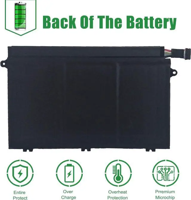 Alt view image 6 of 6 - JIAZIJIA 01AV447 L17M3P52 SB10K97608 Laptop Battery Replacement for Lenovo ThinkPad E480 E485 E495 E580 E585 E490 E590 E595 E14 E15 Series 01AV445 L17L3P51 01AV448 L17C3P51 01AV446 L17M3P51 11.1V 45Wh