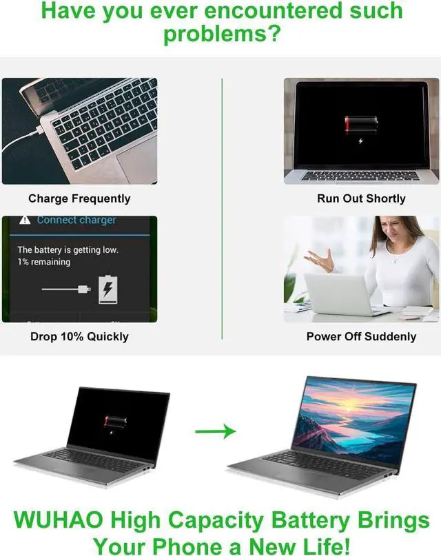 Alt view image 3 of 6 - Laptop Battery C21N1347 for Asus A555 A555L F554 F554L F555 F555L FL5500L FL5600L Replacement Battery with Repair Tool Kit