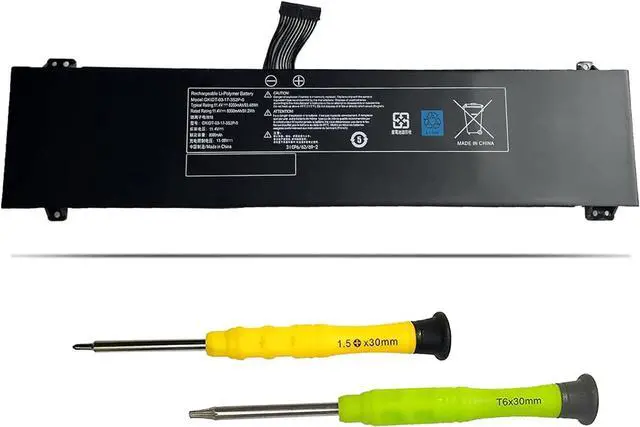 Main image of GKIDT-03-17-3S2P-0 Laptop Battery Compatible with Adata XPG Xenia 15, Schenker XMG Fusion 15 XFU15L19 Series GKIDT-00-13-3S2P-0 3ICP6/62/69-2 3ICP6/63/69-2 B908NI0-191100105 11.4V 93.48Wh 6Cell