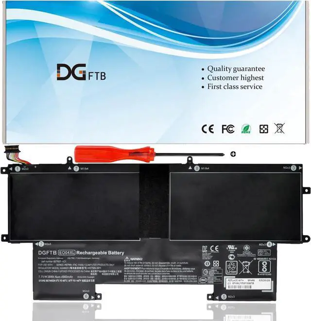 Main image of DGTEC EO04XL E004XL Laptop Battery Replacement for HP EliteBook Folio G1 V1C37EA Series Notebook E004XL HSTNN-I73C HSTNN-IB7I 827927-1B1 827927-1C1 828226-005 E0O4XL 7.7V 38Wh/4960mAh