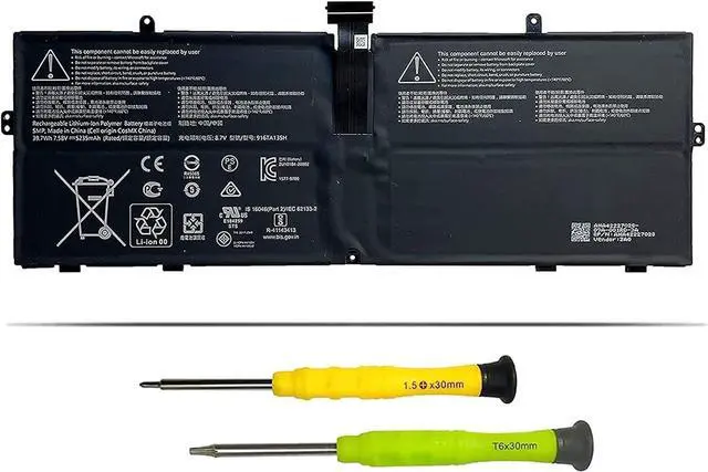 Main image of TsuLin 916TA135H DYNZ02 Laptop Battery Compatible with Microsoft Surface Laptop Go Model 1943 12.4-Inch 39.7Wh/5235mAh 7.58V