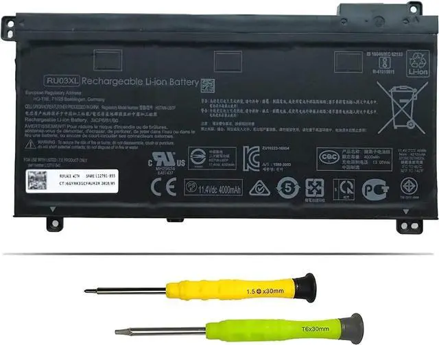 Main image of TsuLin RU03XL Laptop Battery Replacement for Hp Probook X360 11 G3 G4 G5 G6 Education Edition Series L12717-1C1 708462-001 HSTNN-UB7P L12717-541 L12717-171 L12717-421 HSTNN-IB8P L12791-855 30Wh