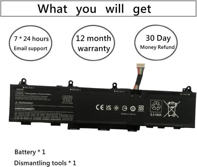 Alt view image 4 of 5 - Yafda CC03XL Laptop Battery Compatable with HP Firefly 14 G7 G8 830 835 840 845 G7 G8 Probook 635 Aero G7 G8 Series CC03XL HSTNN-DB9Q L77608-2C1 L77608-421 L78555-005 CC03053XL-PL