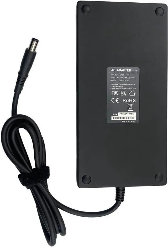 Alt view image 3 of 7 - New 280W AC Adapter for HP Laptop Charger, Power Adapter Compatible with HP Z2 Mini G5 G4 G3
