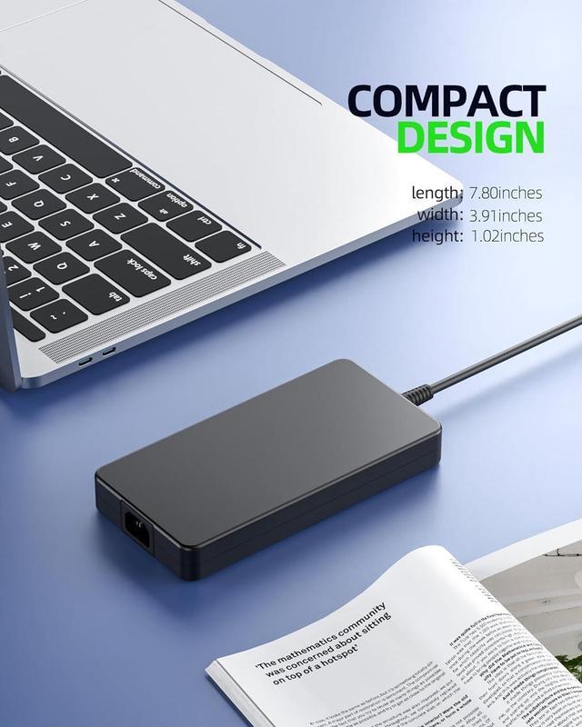 Alt view image 4 of 7 - 200W AC Adapter Charger Fit for HP ZBook Studio Power Fury G7 G8 16 inch G9 G10 Laptop Power Cord Supply 19.5V 10.3A