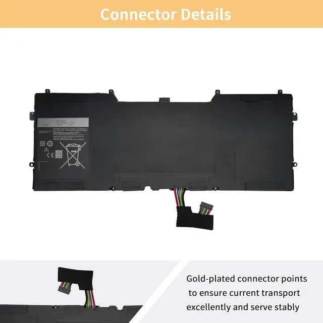 Alt view image 3 of 6 - NBULBL C4K9V 7.4V 55Wh Replacement Laptop Battery Compatible with Dell XPS 12 9Q33 L221X 13 9333 Ultrabook 13 XPS13 13L321X 13L322X XPS L321X L322X Series Y9N00 3H76R 489XN PKH18