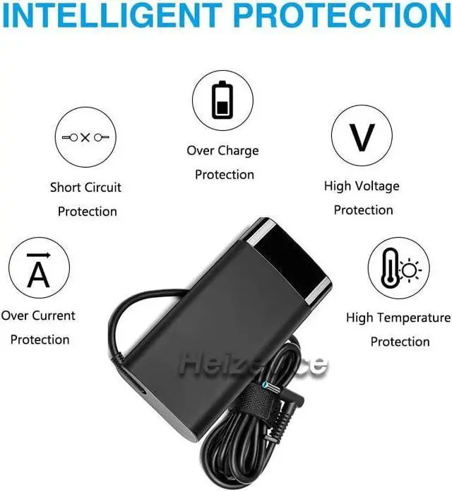 Alt view image 4 of 6 - Heizevice 150W 19.5V 7.7A 4.5x3.0mm Laptop AC Adapter Compatible with HP HP OMEN 15 17 Pavilion Gaming 15 17 Laptop Zbook 15 G3 G4 G5 G6TPN-CA11 TPN-DA09 L32661-001 Power Supply Charging Charger