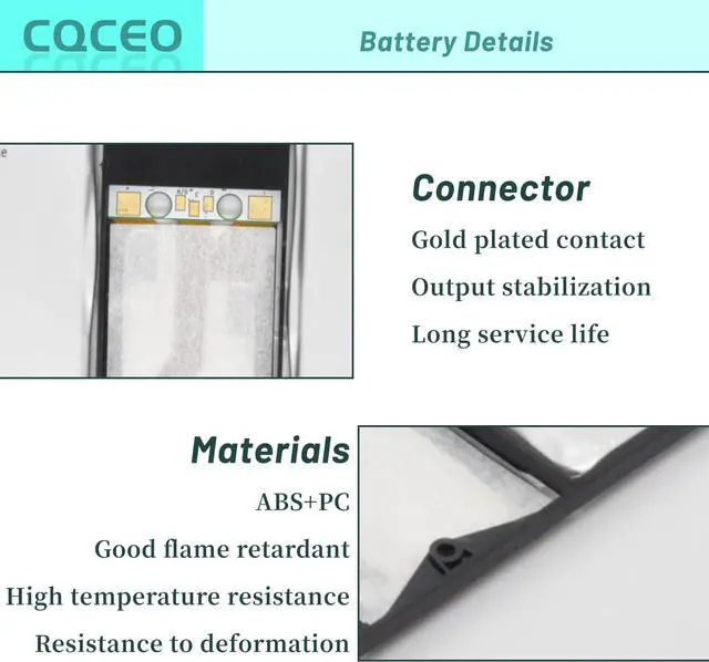 Alt view image 2 of 7 - CQCEO P21GU9 Laptop Battery for Microsoft Surface Pro 1 1514, Surface Pro 2 1601 10.6" Tablet Series 2ICP5/94/104 2ICP5/94/105 7.4V 42Wh 5676mAh