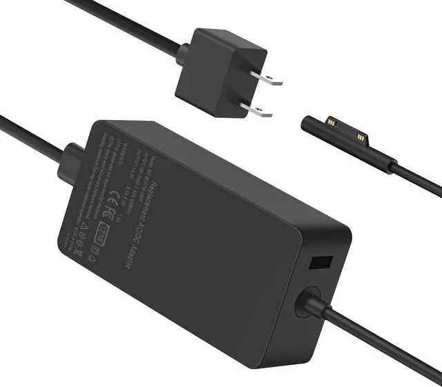Alt view image 7 of 7 - Ibatts 127W Replacement Charger for Surface Book 2 3 Surface Laptop 2 3 4 Go Studio Surface Pro 3 4 6 7 8 9 X Power Cord HMW-00001 SLZ-00001 SLS-00001 SMV-00001 TLQ-00001 HNL-00001-cr JJQ-00001