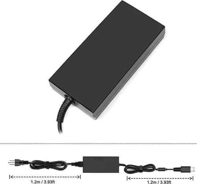 Alt view image 3 of 6 - New 240W 230W Charger Fit for MSI GE66 GE76 Raider GP66 GP76 Leopard WE76 WE76 Laptop AC Adapter Power Supply Cord(20V 11.5A 12A)