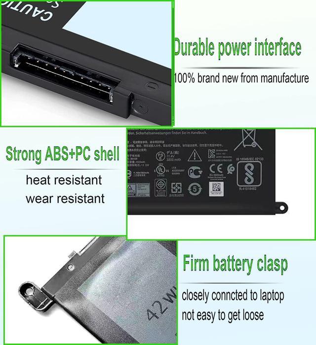 Batteria Per Dell Inspiron 13 15 5000/7000 Series - 42WH 11.4V Sostitutiva WDX0R P69G - Foto 8
