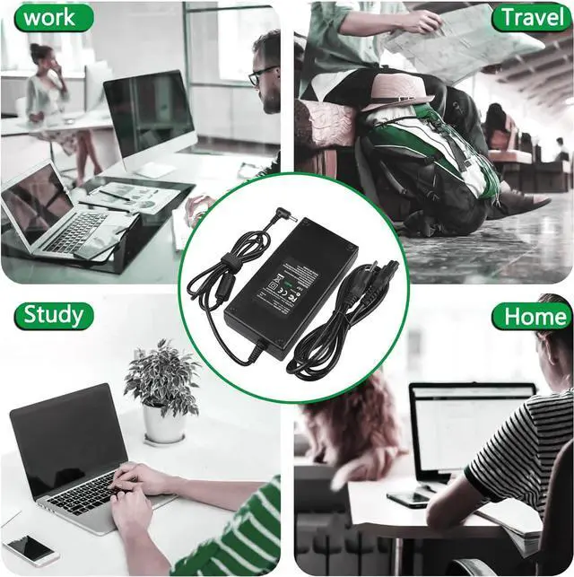 Alt view image 4 of 6 - J-ZMQER AC Adapter Charger Power Cord Compatible with Sony Vaio PCG-6S1L PCG-6S2L PCG-6W1L PCG-9J3L