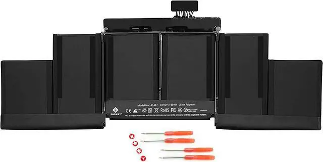 Main image of Damusy A1417 Laptop Battery 10.95V 95Wh for MacBook Pro 15 inch Retina A1398 (Mid 2012 Early 2013), MC975LL/A, MC976LL/A, ME664LL/A, ME665LL/A