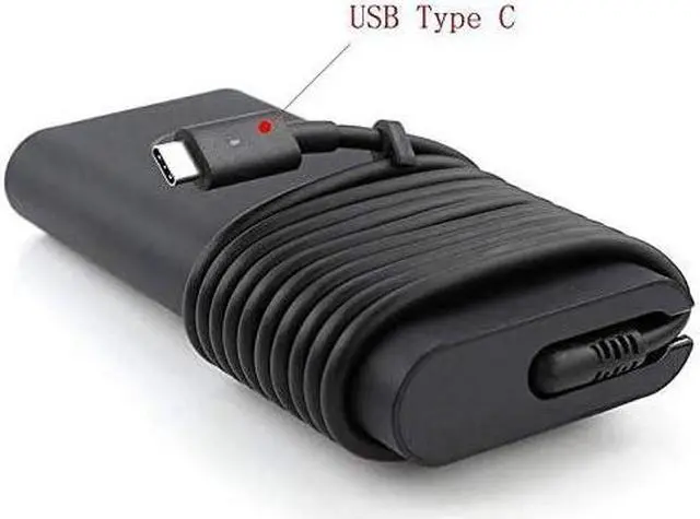 Alt view image 2 of 6 - 130W 20V 6.5A USB Type C 0K00F5 HA130PM170 AC Power Adapter Compatible for Dell XPS 15,XPS 15 2-in-1 9575 Charger, Compatible with P/N: 0K00F5, K00F5 Power Adapter with US Cable