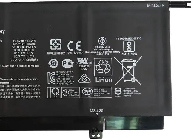 Alt view image 3 of 5 - IZKROR SP04XL 61.4Wh 3990mAh Battery Replacement for HP Spectre x360 Convertible 13T-AP000 Touch 13-AP 13-AP0XXX 13-AP0XXXTU Series HSTNN-OB1B HSTNN-IB8R L28764-005 TPN-Q185 TPN-Q203 TPN-Q204