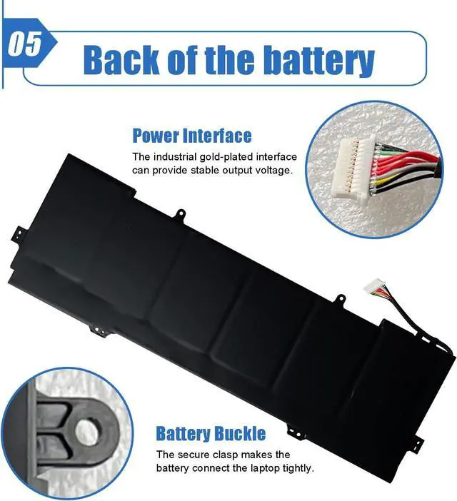 Alt view image 6 of 6 - Dentsing KB06XL 902499-855 Laptop Battery Replace for HP Spectre X360 15-BL0XX 15-BL1XX 15-BL112DX Series Notebook 902499-856 902401-2C1 11.55V 79.2Wh