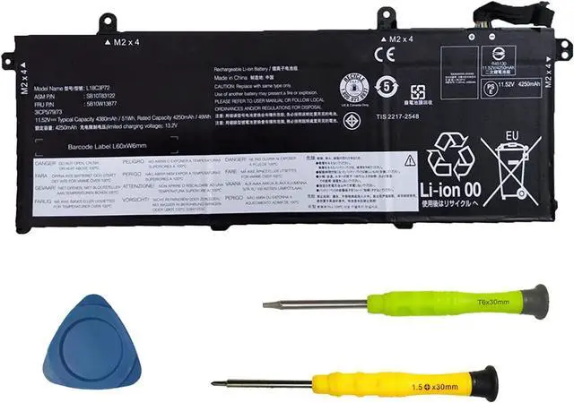 L18C3P72 SB10T83122 5B10W13877 Battery Replacement for Lenovo  