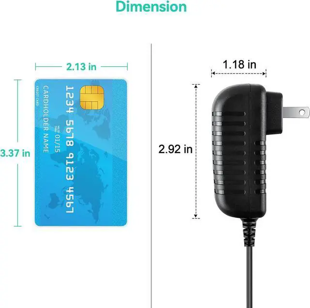 Alt view image 3 of 6 - KONKIN BOO Replacement AC Adapter for Gateway GWTN116-3 GWTN116-3BK GWTN116-3BL GWTN116-3GR GWTN116-3RD