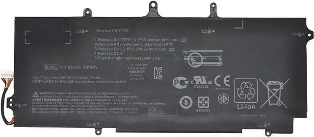 Main image of Batterymarket New 11.1V 42Wh Replacement Laptop Battery BL06XL for HP BL06042XL HSTNN-DB5D HSTNN-W02C F450 F450C 722236-171 722236-2C1