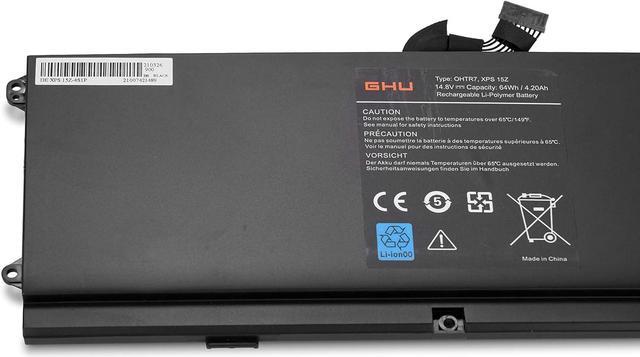 GHU New Battery 64 WH Li-Polymer NMV5C Compatible with Dell