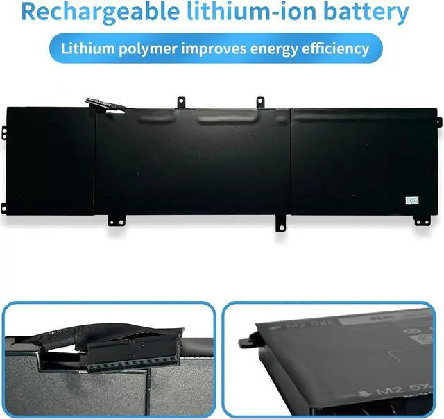 Alt view image 3 of 7 - 245RR 0H76MY H76MV 07D1WJ 7D1WJ Y758W Laptop Battery Replacement for Dell XPS 15 9530 Precision M3800 701WJ T0TRM(11.1V 91Wh)