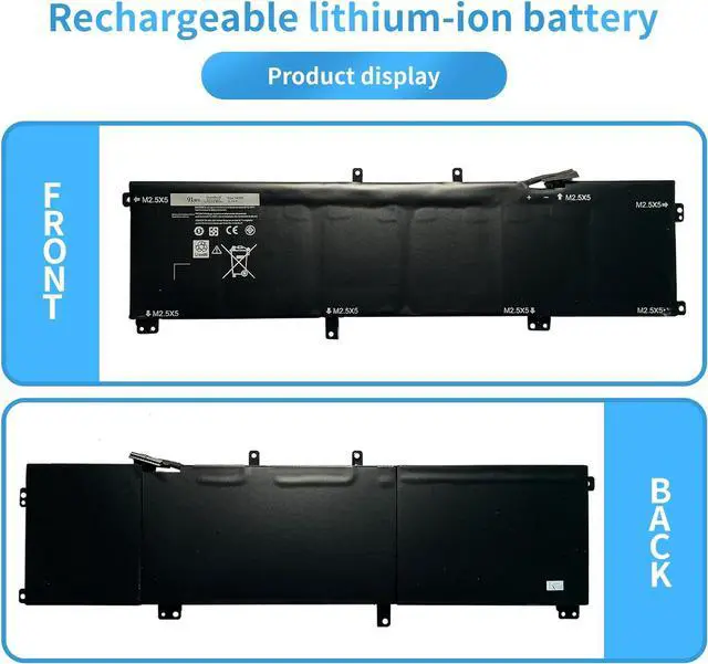 Alt view image 5 of 7 - 245RR 0H76MY H76MV 07D1WJ 7D1WJ Y758W Laptop Battery Replacement for Dell XPS 15 9530 Precision M3800 701WJ T0TRM(11.1V 91Wh)