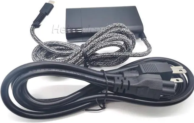 Alt view image 3 of 7 - Heizevice Slim 65W USB C Power Supply Charger for HP Spectre X360 Chromebook X360 EliteBook x360 Elite x2 ProBook Split x2 Fast Charging Type C Travel Laptop AC Adapter