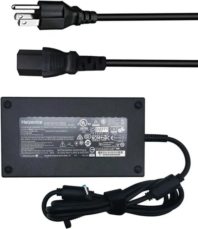 Main image of Heizevice 200W 19.5V 10.3A Laptop Charger AC Adapter Compatible with HP OMEN Pavilion Gaming 15 17 Envy 15 2020 TPN-DA10 L00818-850 TPN-LA21 L73385-001 ADP-200HB B OMEN 15 15t 17 17t Power Supply Cord
