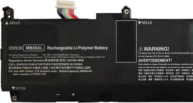 Alt view image 2 of 5 - IZKROR MB06XL 83Wh Battery Replacement for HP ZBook Studio G7 Mobile Workstation/ZBook Studio G8 Mobile Workstation/ZBook Create G7 Series Laptop HSTNN-IB9E L78553-005 L77973-1C1 L78553-002